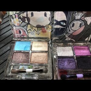 Tokidoki brush and 2 tokidoki eyeshadow